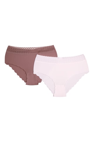 2 culottes Polly - Marron et nude