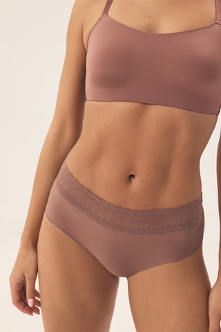 2 culottes Polly - Marron et nude