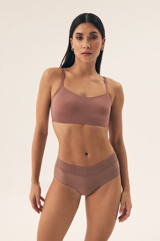 2 culottes Polly - Marron et nude