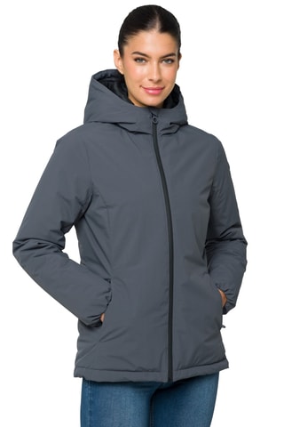 Doudoune regular à capuche Millaa - Gris