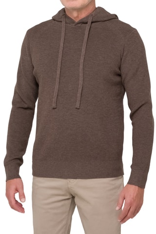 Pull regular à capuche Parbat - Marron