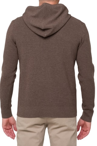 Pull regular à capuche Parbat - Marron