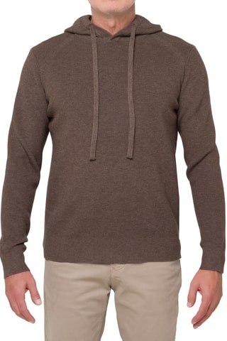 Pull regular à capuche Parbat - Marron