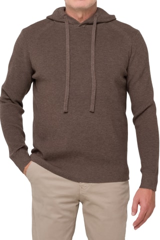 Pull regular à capuche Parbat - Marron