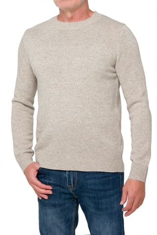 Pull regular en laine Narvik - Beige