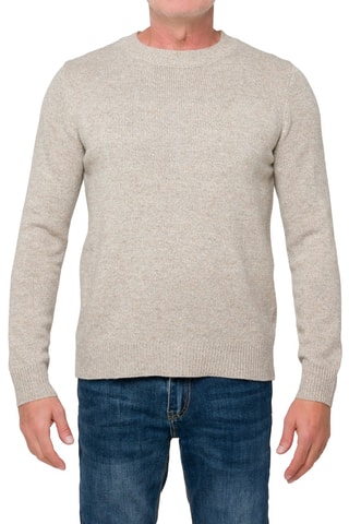 Pull regular en laine Narvik - Beige