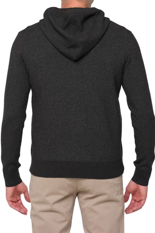 Pull regular à capuche Parbat - Noir