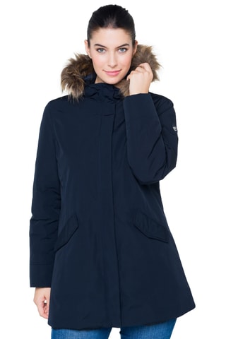 Parka regular à capuche Mathilde - Bleu foncé