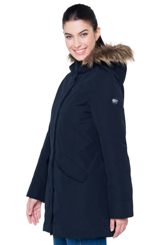Parka regular à capuche Mathilde - Bleu foncé