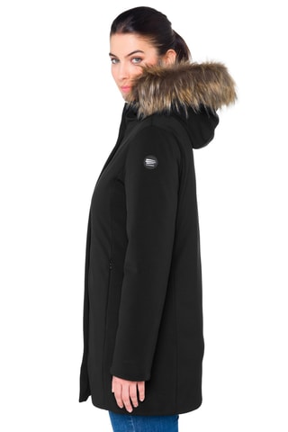 Parka regular à capuche Dahlia - Noir