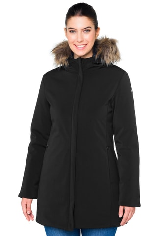 Parka regular à capuche Dahlia - Noir