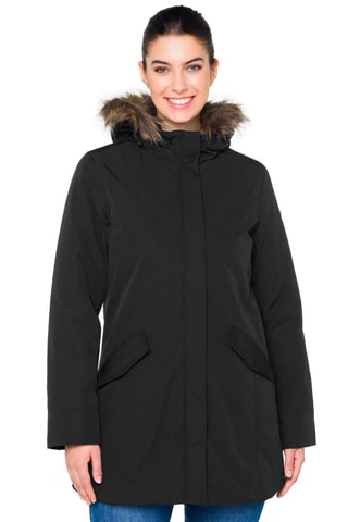 Parka regular à capuche Mathilde - Noir