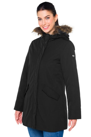 Parka regular à capuche Mathilde - Noir