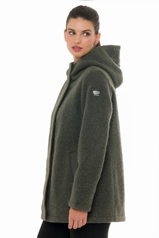 Manteau regular à capuche Jaipur - Vert