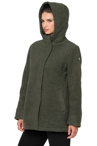 Manteau regular à capuche Jaipur - Vert