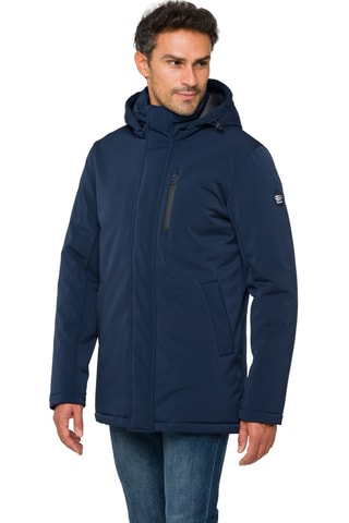 Parka regular à capuche Nusakan - Bleu foncé