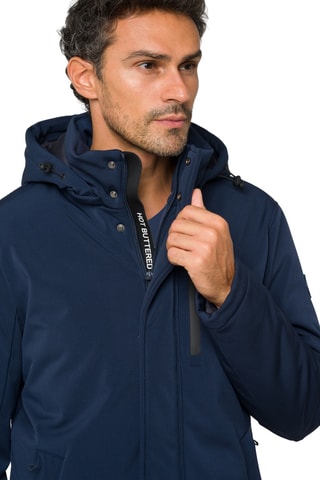 Parka regular à capuche Nusakan - Bleu foncé