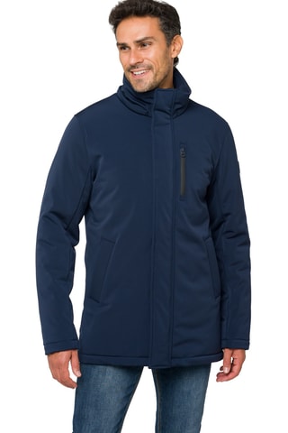 Parka regular à capuche Nusakan - Bleu foncé