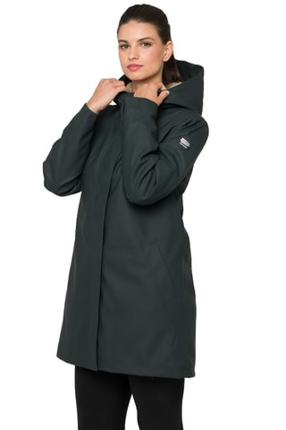 Parka regular à capuche Yasmine - Vert