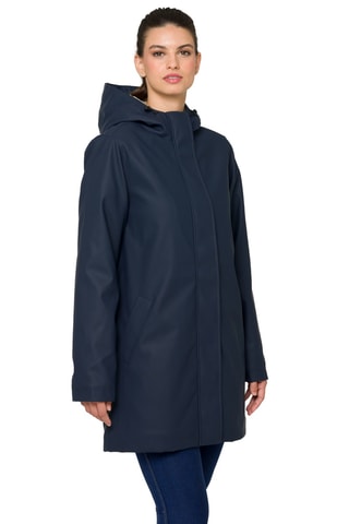 Parka regular à capuche Yasmine - Bleu