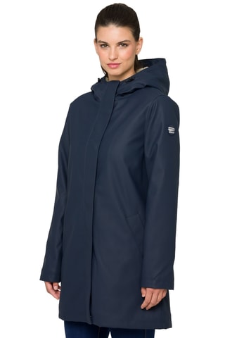 Parka regular à capuche Yasmine - Bleu