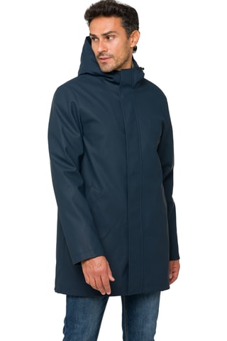Parka regular à capuche Kashmeer - Bleu foncé