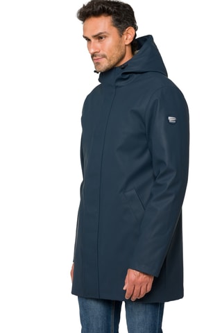 Parka regular à capuche Kashmeer - Bleu foncé