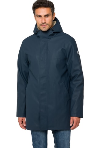 Parka regular à capuche Kashmeer - Bleu foncé