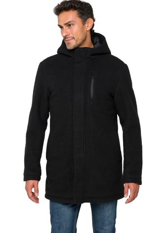Manteau regular à capuche Atacama - Gris foncé