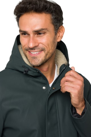 Parka regular à capuche Kashmeer - Vert foncé