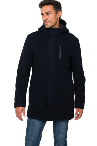 Manteau regular à capuche Atacama - Bleu foncé