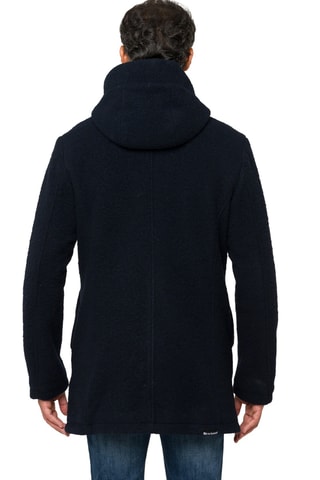 Manteau regular à capuche Atacama - Bleu foncé