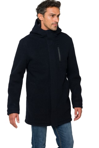 Manteau regular à capuche Atacama - Bleu foncé