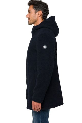 Manteau regular à capuche Atacama - Bleu foncé