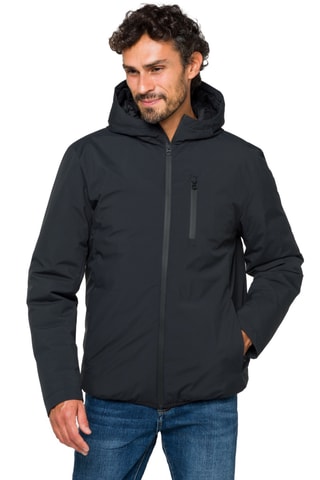 Veste regular à capuche Havelok - Noir