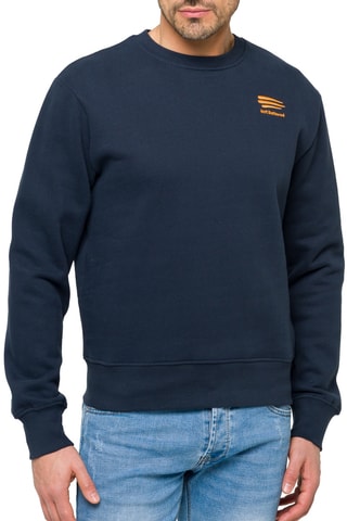 Sweat - Azul-marinho e laranja