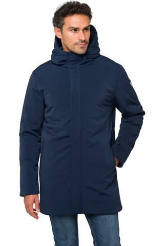Parka regular à capuche Khangar - Bleu foncé