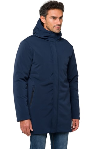 Parka regular à capuche Khangar - Bleu foncé