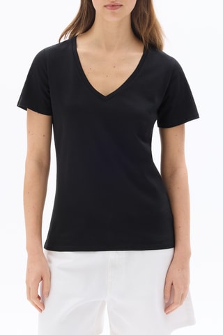 Biologisch Katoenen T-shirt Regular - Zwart