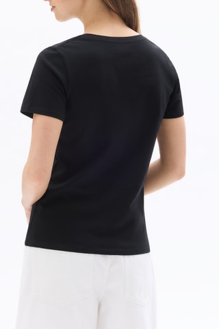 Biologisch Katoenen T-shirt Regular - Zwart