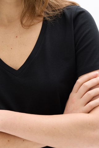 Biologisch Katoenen T-shirt Regular - Zwart