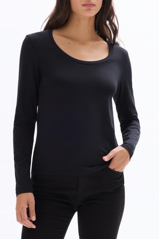 T-shirt Slim Fit - Zwart
