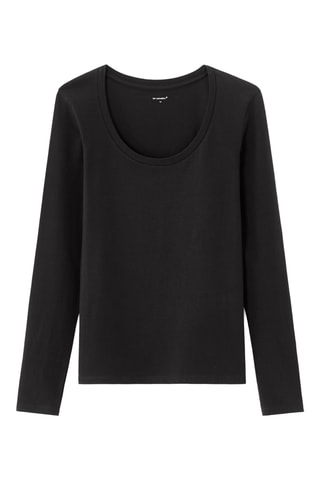T-shirt Slim Fit - Zwart