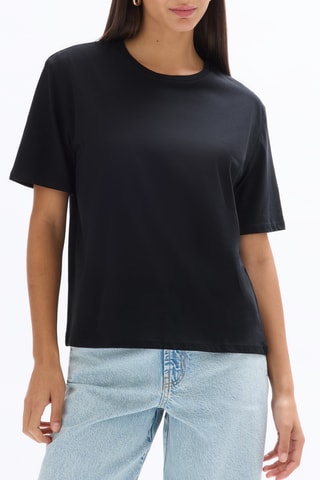 Biologisch Katoenen T-shirt Regular - Zwart