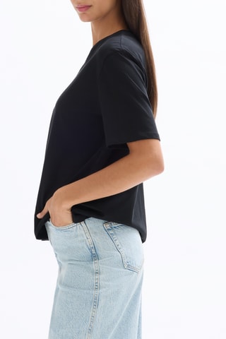 Biologisch Katoenen T-shirt Regular - Zwart