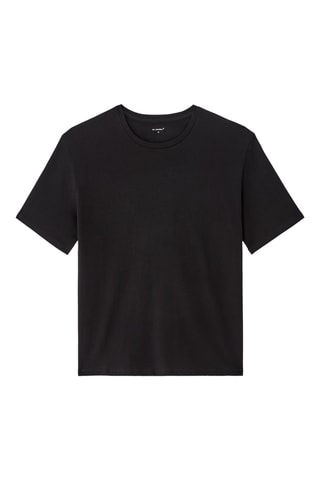 Biologisch Katoenen T-shirt Regular - Zwart