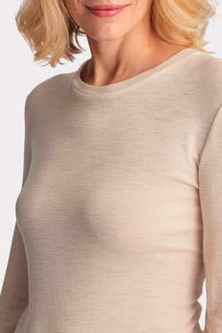 Wollen T-shirt - Ecru