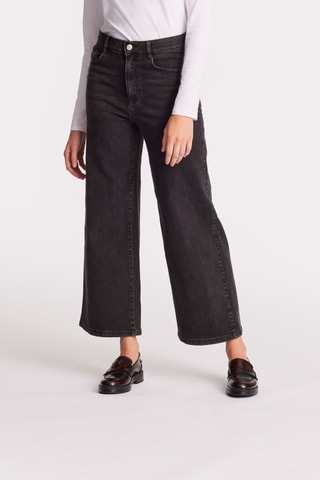 Wijde Jeans - Donkergrijs