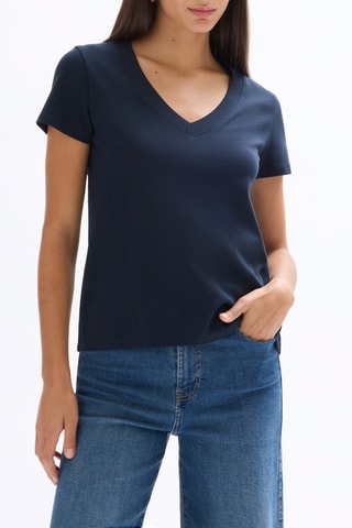 T-shirt regular - Marineblauw