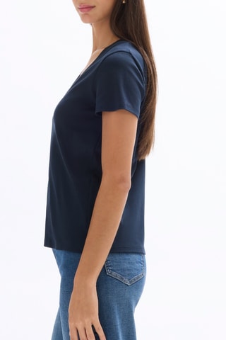 T-shirt regular - Marineblauw